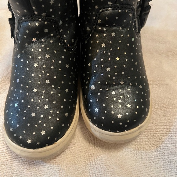 Starry Black Stride Rite Boots 6 Toddler - Picture 4 of 6